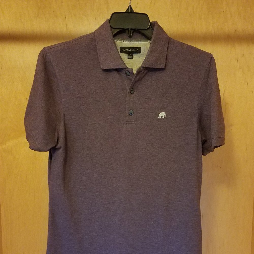 Banana Republic Men's Polo Shirt Purple